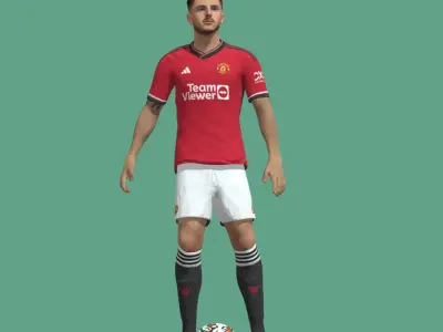 3D Rigged Mason Mount Manchester United 3D model