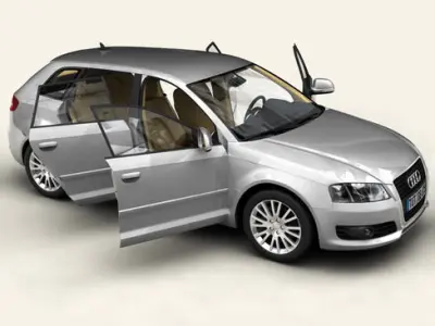 Audi A3 Sportback 2009 3D model