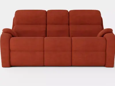 Umber Sofa Low-poly 3D model