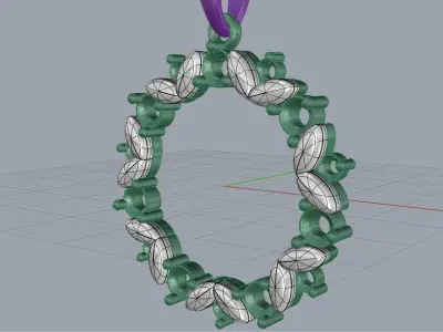 PENDANT - Diamond Valentines Day Gift 3D print model