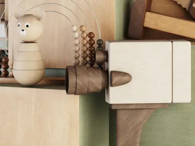 Kids room decoration 04 3D model