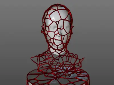 Mesh Statue Sculpture 3D  3D model