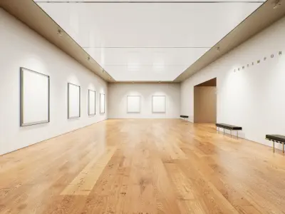 Art Gallery 007 UE4 3D model