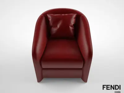 Fendi Casa Tiffany armchair 3D model