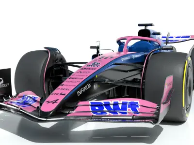 F1 Alpine A525 2025 Low-poly 3D model