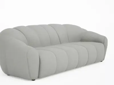 Modern Luxury Sofa 3D Model  High-Quality Low-poly 3D model