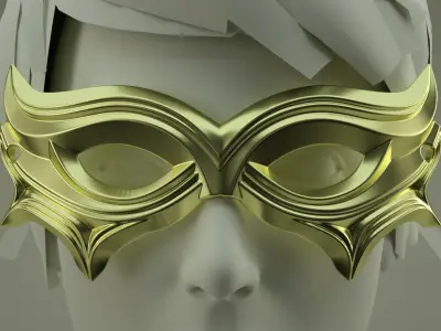 Carnival Mask 02 3D print model