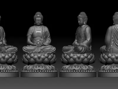 Amitabha Buddha  3D print model