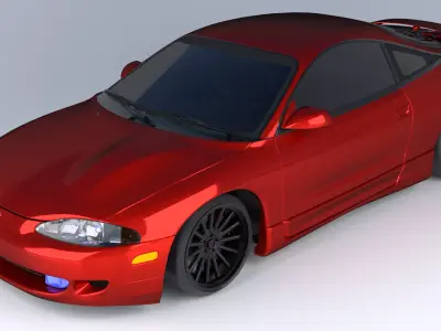 Mitsubishi Eclipse GSX 3D model