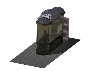 Bus Stop - cultural design 3D model