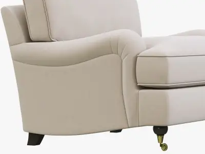 Restoration Hardware English Roll Arm Upholstered Chair 3D model