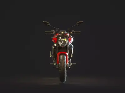 Base model Ducati Monster 890 2026 3D model