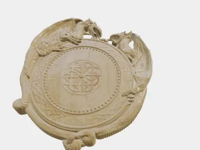 Wooden Clock Decor For Wood Carving 3D print model purchase