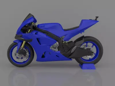 Motorcycle Yamaha YZF-M1 Racing 2020 Ready to Print STL File 3D print model