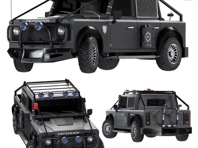 defender aff road 3D model