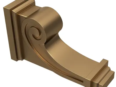 Raleigh Craftsman Corbel Low-poly 3D model