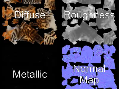 Realistic Bengal Cat Model Pack for D Rendering and Games Low-poly 3D model