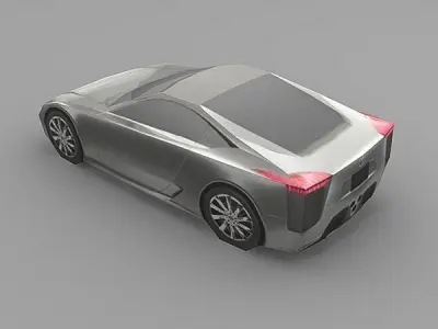 Lexus LF-A Low-poly 3D model