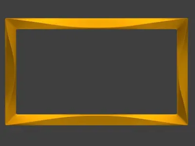 frames golden frame Free 3D model