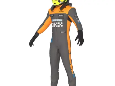 F1 McLaren Suit 2023 3D model