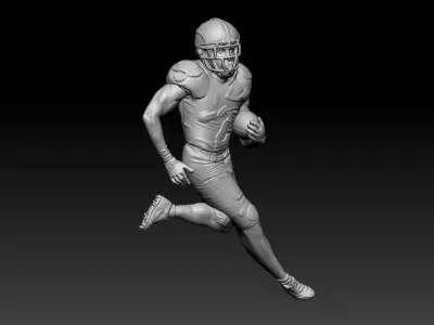 Rugby Player Pendant 3D print model