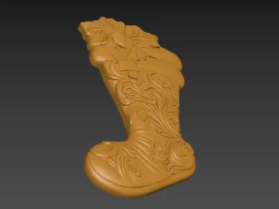 Christmas Stocking Sock Bags Relief 3D print model