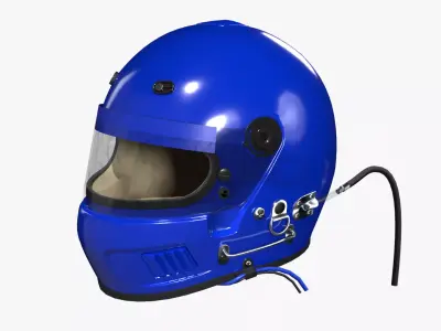Bell AFX-1 Racing Helmet 3D model