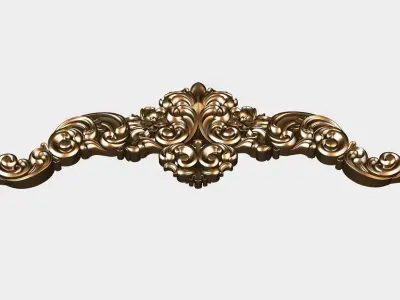 Carved decor for cnc 52 3D model