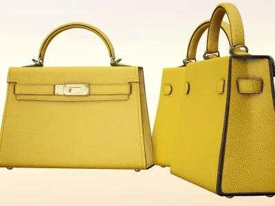 Woman Handbag Low-poly 3D model