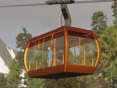 Cable Car 3D model