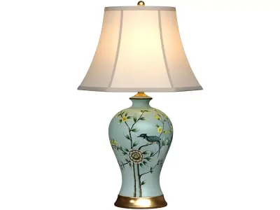 Modern European Style Ceramic Nightstand Bedside Table Lamps 3D model