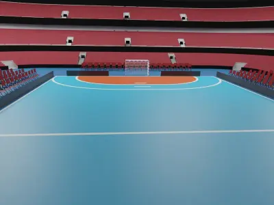 Handball Stadium Low-poly 3D model