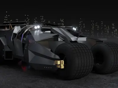 Bat mobile car  3D model
