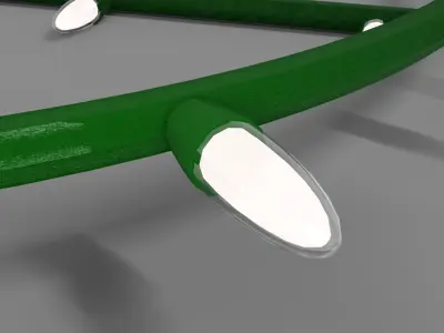 String lights decoration  Low-poly 3D model