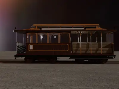 Cable Car San Francisco 3D model