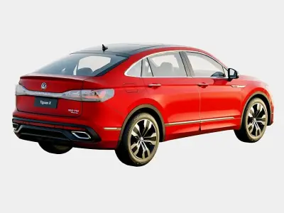 Volkswagen Tiguan X 2021 R Spec Low-poly 3D model