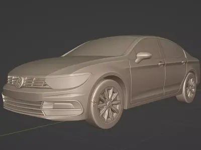 3D printable free passat model 3D print model