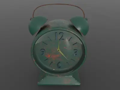 TABLE CLOCK Low-poly 3D model