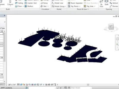 Ceiling Revit Model Shop Drawing Full Details 3D model