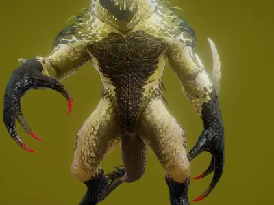 Reptile Low-poly 3D model