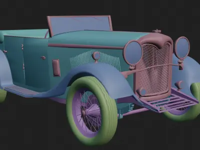 RILEY LYNX 1934 Low-poly 3D model