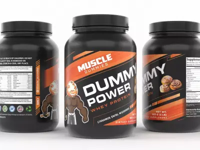 Protein Powder 3D model 14