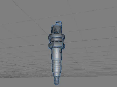 Spark Plug Free low-poly 3D model