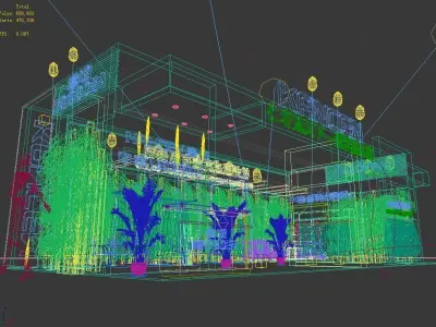 Booth - Area - 12X6-3DMAX2009-09 3D model