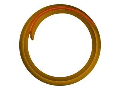 frame golden ring Free 3D model purchase