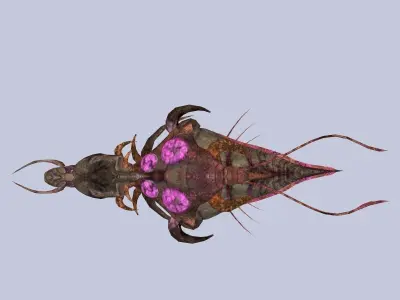 Spaceship LEV Low-poly 3D model