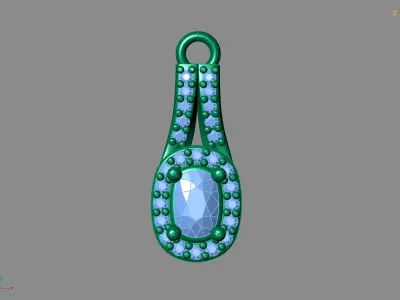 Women Pendants 3DM STL Pendant Renders Details 3D print model 3D print model