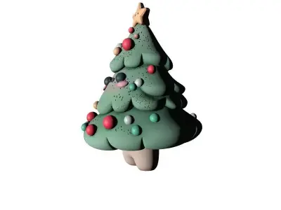 Christmas Tree 3D Printable Model 3D print model shop