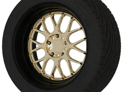 F1R F21 Aftermarket Wheel Low-poly 3D model