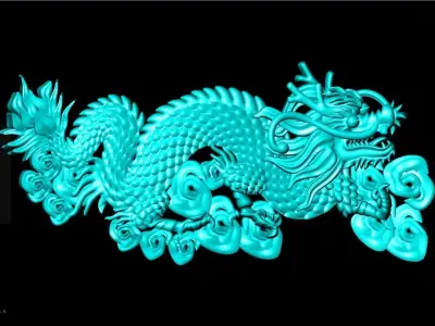 Dragon for jewelry - Dragon for ring - Dragon for pendant 3D print model